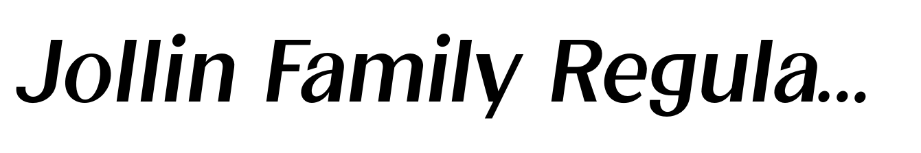 Jollin Family Regular Italic